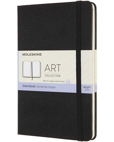 Σημειωματάριο σκληρό εξώφυλλο Art Sketchbook -Μαύρα, λευκά φύλλα - 1