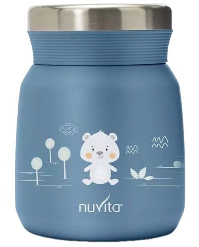 Θερμός φαγητού Nuvita - 300 ml, Powder Blue - 1