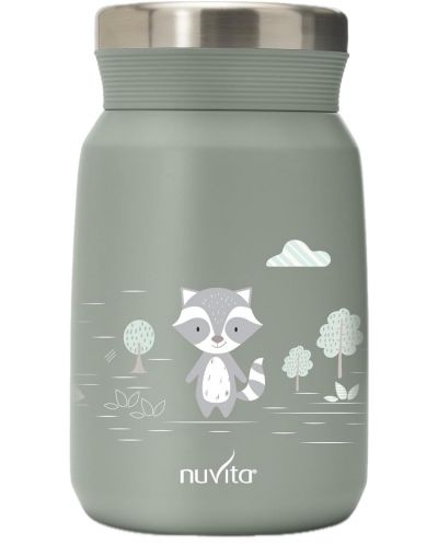 Θερμός φαγητού Nuvita - 500 ml, Sage Green - 1