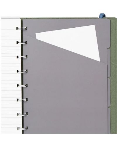Σημειωματάριο  Filofax Neutrals - А5,  Σκούρο πράσινο - 2