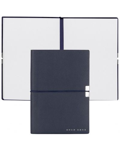 Σημειωματάριο Hugo Boss Elegance Storyline - A5,  λευκά φύλλα, σκούρο μπλε - 4