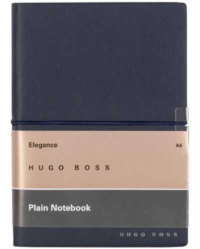 Σημειωματάριο Hugo Boss Elegance Storyline - A6,  λευκά φύλλα, σκούρο μπλε - 1