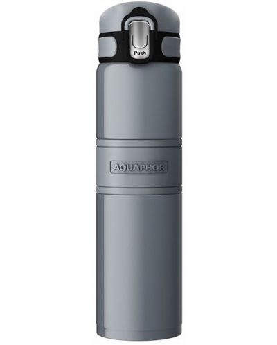 Θερμικό μπουκάλι Aquaphor - 480ml, γκρί - 1