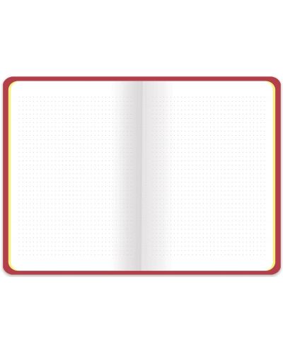 Τετράδιο  Keskin Color - Bullet Journal, 80 φύλλα, τελείες, κόκκινο - 2