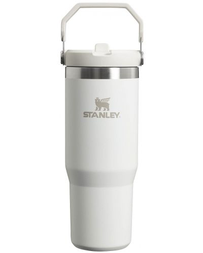 Θερμική κούπα Stanley The IceFlow - Flip Straw, 890 ml, άσπρη - 1