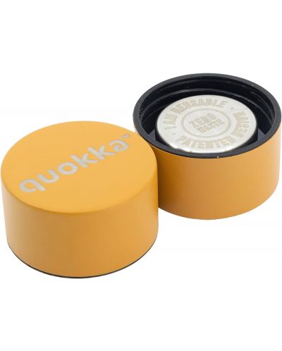 Θερμικό μπουκάλι Quokka Solid - Mustard, 630 ml - 2