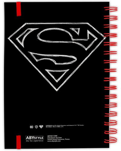 Σημειωματάριο ABYstyle DC Comics: Superman - Graphic, με σπιράλ, μορφή Α5 - 2