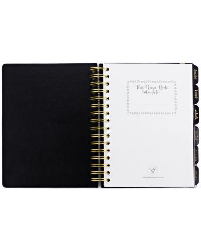 Σημειωματάριο συνταγών Victoria's Journals - ТΣκληρό εξώφυλλο, 112 φύλλα, А5 - 2