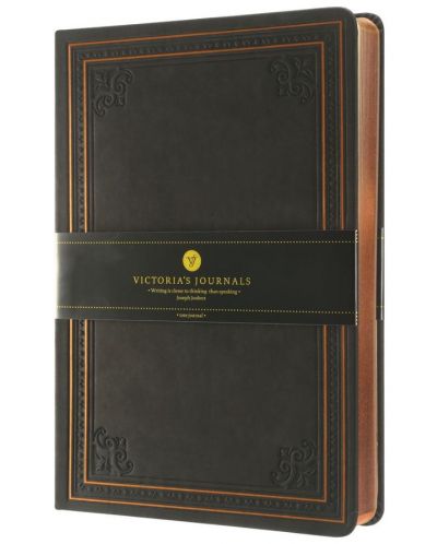 Σημειωματάριο Victoria's Journals Old Book - Σκληρό εξώφυλλο, 128 φύλλα, με γραμμές, А5 - 2