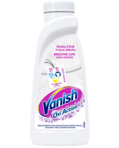 Υγρό απορρυπαντικό για λεκέδες σε λευκά ρούχα Vanish - Oxi Action, 450 ml - 1
