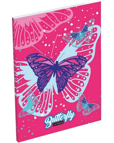 Σημειωματάριο A7 Lizzy Card Pink Butterfly - 1