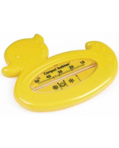 Θερμόμετρο μπάνιου Canpol -Πάπια, κίτρινο - 1