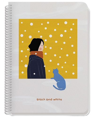 Τετράδιο Black&White - Desire, A4, 80 φύλλα, ποικιλία - 2