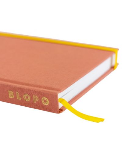Σημειωματάριο με λινά καλύμματα Blopo - The Flamingo, διακεκομμένες σελίδες - 2