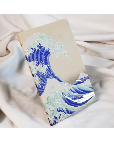 Σημειωματάριο Moriarty Art Project Art: Katsushika Hokusai - The Great Wave of Kanagawa, μορφή A5 - 3