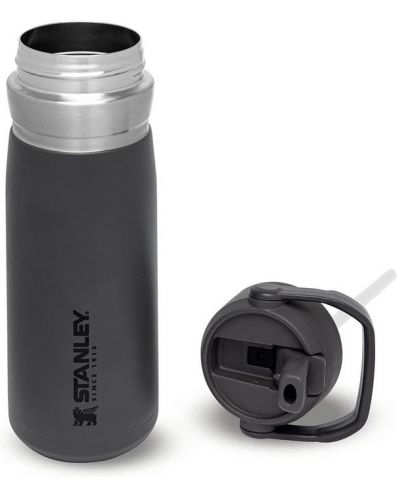 Θερμικό μπουκάλι νερού Stanley IceFlow - Go Flip Straw, Charcoal, 0.65 l	 - 3