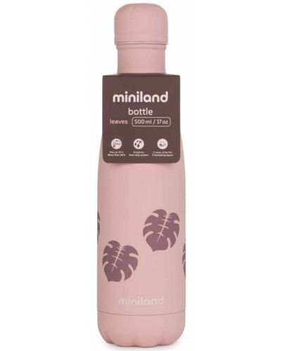 Θερμομπουκάλι Miniland - Terra, Leaves, 500 ml - 2