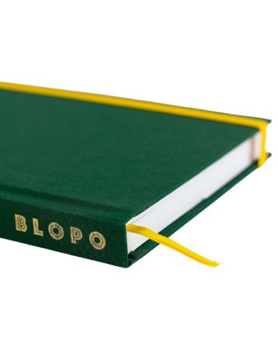 Σημειωματάριο με λινά καλύμματα Blopo - The Tree, διακεκομμένες σελίδες - 2