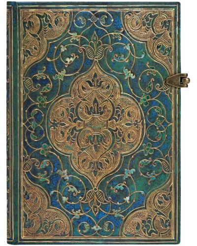 Σημειωματάριο Paperblanks Turquoise Chronicles - 13 х 18 cm, 120 φύλλα - 1