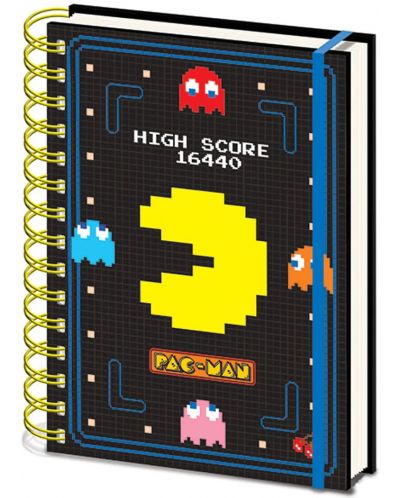 Σημειωματάριο  Pyramid Games: Pac-Man - High Score, με σπιράλ, μορφή Α5 - 1
