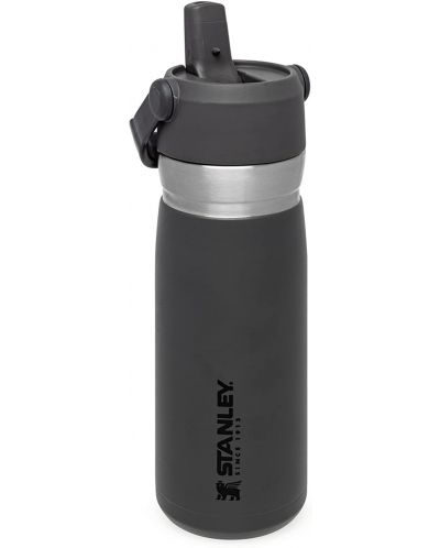 Θερμικό μπουκάλι νερού Stanley IceFlow - Go Flip Straw, Charcoal, 0.65 l	 - 2