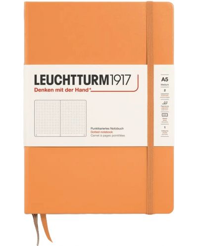 Σημειωματάριο Leuchtturm1917 New Colours - А5, με γραμμές, Lobster,  με σκληρό εξώφυλλο - 1