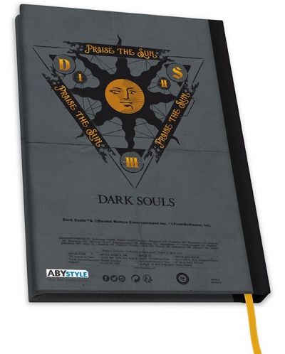 Σημειωματάριο ABYstyle Games: Dark Souls - Praise the Sun, μορφή  A5 - 2