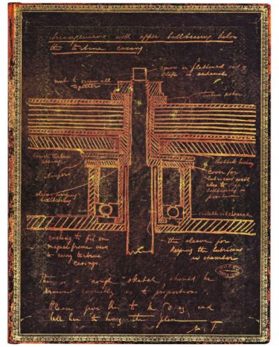 Σημειωματάριο Paperblanks - Tesla, 18 х 23 cm, 88 φύλλα - 1