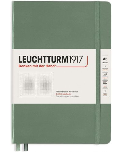 Σημειωματάριο   Leuchtturm1917 - Medium A5,  σελίδες με τελείες,Olive - 1