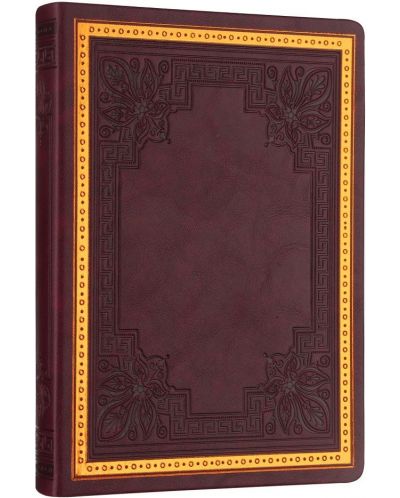 Σημειωματάριο Victoria's Journals Old Book - В6, 128 φύλλα, μπορντό - 3