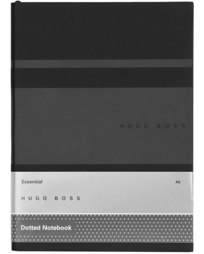 Σημειωματάριο Hugo Boss Gear Matrix - A5, διακεκομμένες σελίδες, μαύρο - 2
