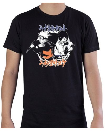 Κοντομάνικη μπλούζα  ABYstyle Animation: Naruto Shippuden - Naruto & Sasuke, μέγεθος XL - 1