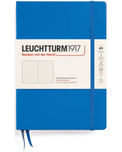 Σημειωματάριο Leuchtturm1917 New Colours - А5, σελίδες τετραγώνων, Sky,σκληρά εξώφυλλα - 1