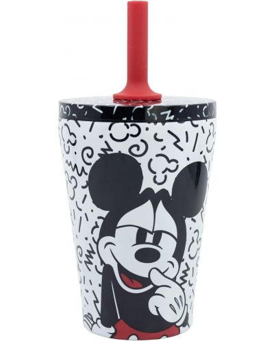 Θερμικό κύπελλο με καλαμάκι Stor Mickey Mouse - Vibes, 360 ml - 2