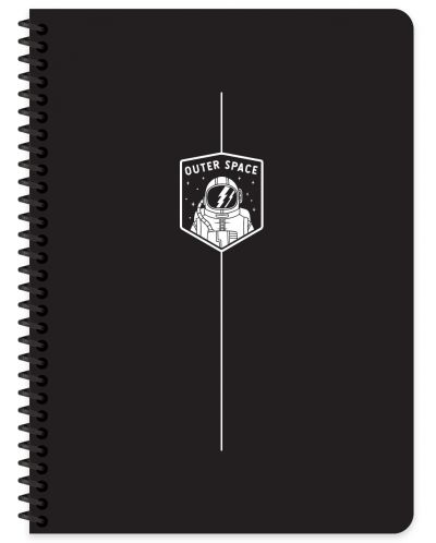 Σημειωματάριο  Keskin Color - Black, А6, 80 φύλλα, ποικιλία - 1