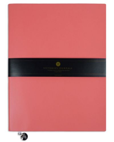 Тефтер Victoria's Journals Smyth Flexy - Πορτοκαλί, πλαστικό κάλυμμα, 96 φύλλα, В5 - 1
