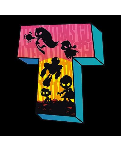 Κοντομάνικη μπλούζα ABYstyle Animation: Teen Titans GO - Silhouettes - 2