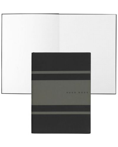 Σημειωματάριο Hugo Boss Gear Matrix - A5, διακεκομμένες σελίδες, σκούρο πράσινο - 2