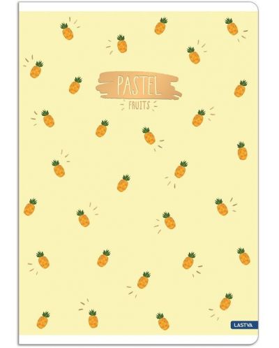 Τετράδιο Lastva Pastel - А4, 52 φύλλα, φαρδιές σειρές, με 2 πλαίσια, ποικιλία - 4