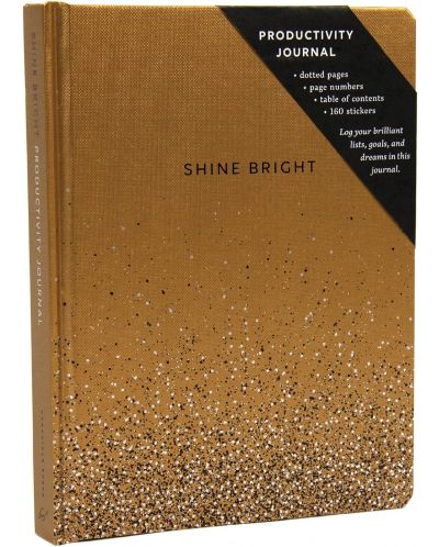 Σημειωματάριο Chronicle Books Shine Bright - Χρυσαφένιο , 96 φύλλα - 2
