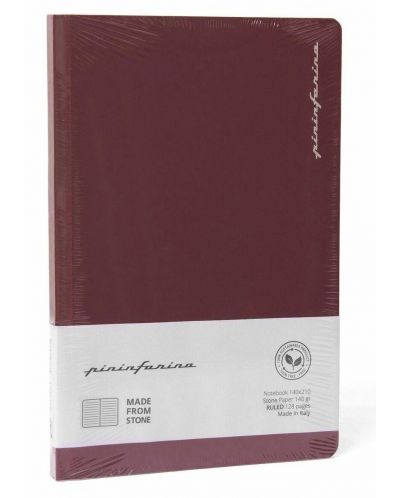 Σημειωματάριο  Pininfarina Notes - μπορντό,σελίδες με γραμμές - 3