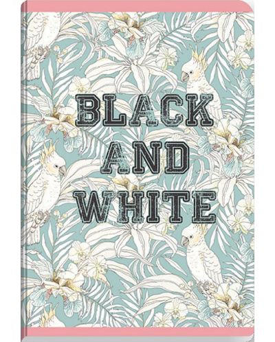 Τετράδιο μαθητή  Black&White - Flowers, A5, 40 φύλλα, φαρδιές γραμμές, ποικιλία - 2