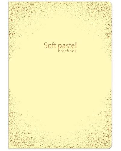 Τετράδιο Lastva Soft Pastel - А4, 52 φύλλα, φαρδιές σειρές, με 2 πλαίσια, ποικιλία - 3