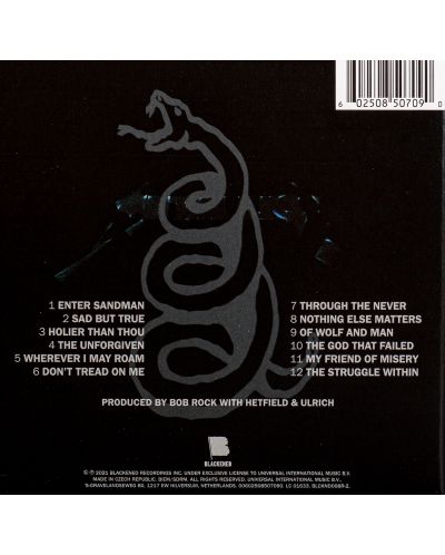 Metallica (The Black Album) Remastered - CD