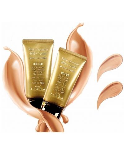 Tiara Gold BB κρέμα προσώπου Multi Premium, SPF 50+, Medium, 40 ml - 2