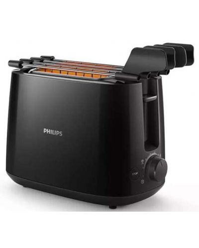 Τοστιέρα Philips - HD2583/90, 650W, με 8 επίπεδα θερμοκρασίας,μαύρο - 1