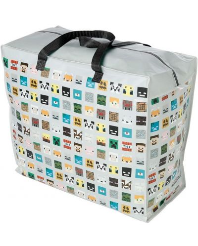 Τσάντα αποθήκευσης  Puckator - Minecraft Faces, 74 l - 1