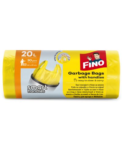 Σακούλες απορριμμάτων  Fino - Color, 20 L, 30 τεμάχια, κίτρινο - 1