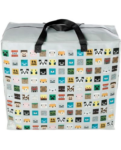 Τσάντα αποθήκευσης  Puckator - Minecraft Faces, 74 l - 2