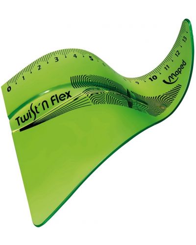 Τρίγωνο Maped Twist'n Flex - 15 cm, πράσινο - 3